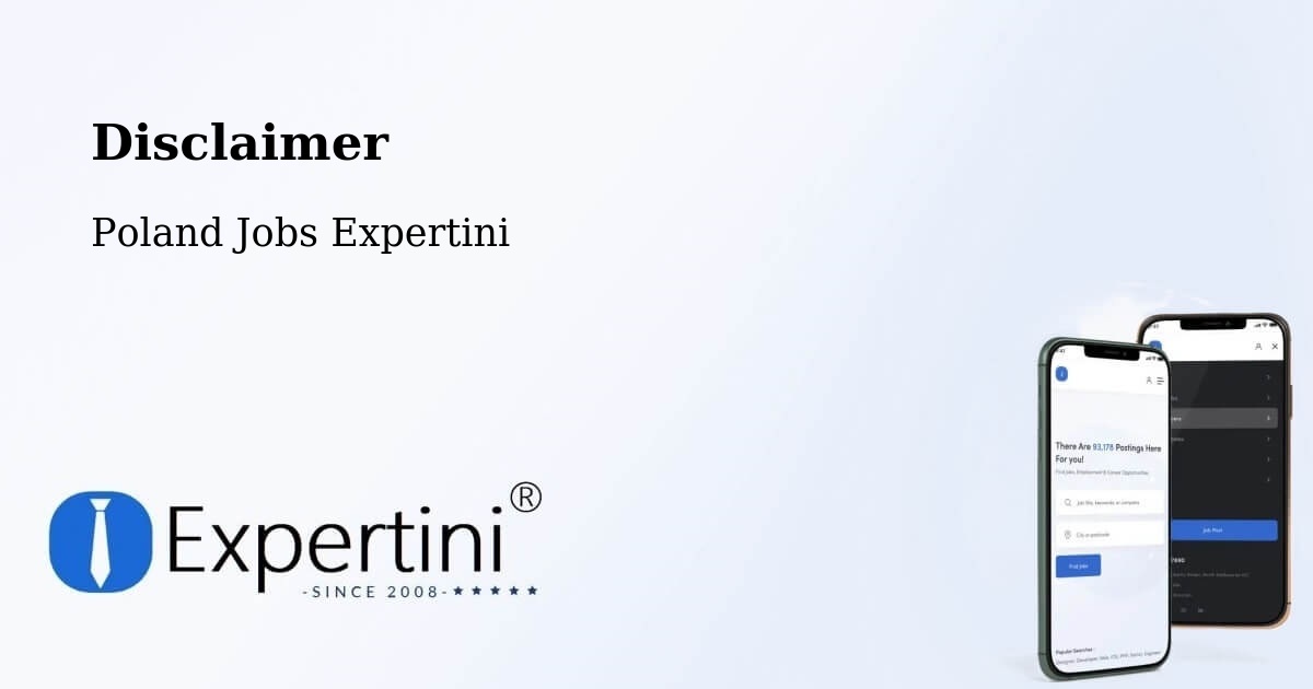 Disclaimer – Różan - Poland Jobs Expertini